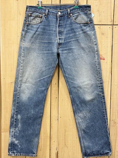 超激ヒゲ リーバイス501 古着 W35×L31 LEVIS501 00S MADE IN USA 米国