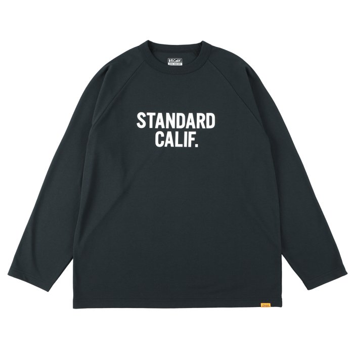 スタンダードカリフォルニア ブラック テックドライ ロングスリーブ Tシャツ Standard California Tech Dry Logo  Long Sleeve T - ウルフローブ/WOLFROBE online store