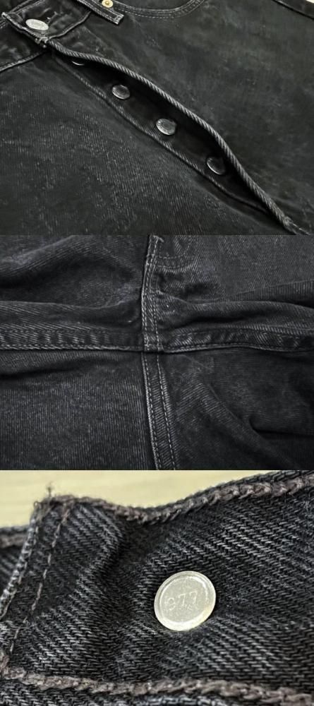 00s Levi's 501 ブラックデニム　グアテマラ製 00's Levi's 501 PIECE-DYEING BLACK JEANS MADE IN GUATEMALA