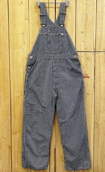 美品 LEE リーオーバーオール 古着 ヒッコリーストライプ W38 美品 LEE リーオーバーオール 古着 ヒッコリーストライプ W38