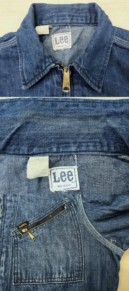 美品 LEE 91-B デニムワークジャケット 70S ビンテージ古着 MADE 美品 LEE 91-B デニムワークジャケット 70S ビンテージ古着 MADE