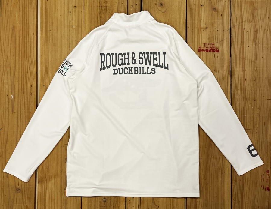 セール ラフアンドスウェル rough&swell モックネックシャツ 白 セール ラフアンドスウェル rough&swell モックネックシャツ 白