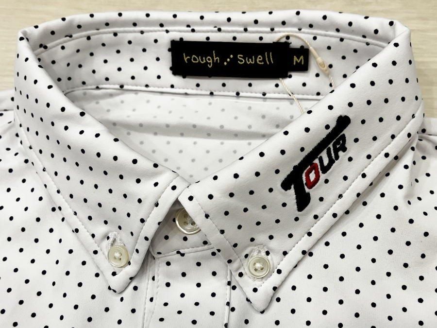 ラフアンドスウェル ポロシャツ 白 rough&swell G.D.C. DOTS