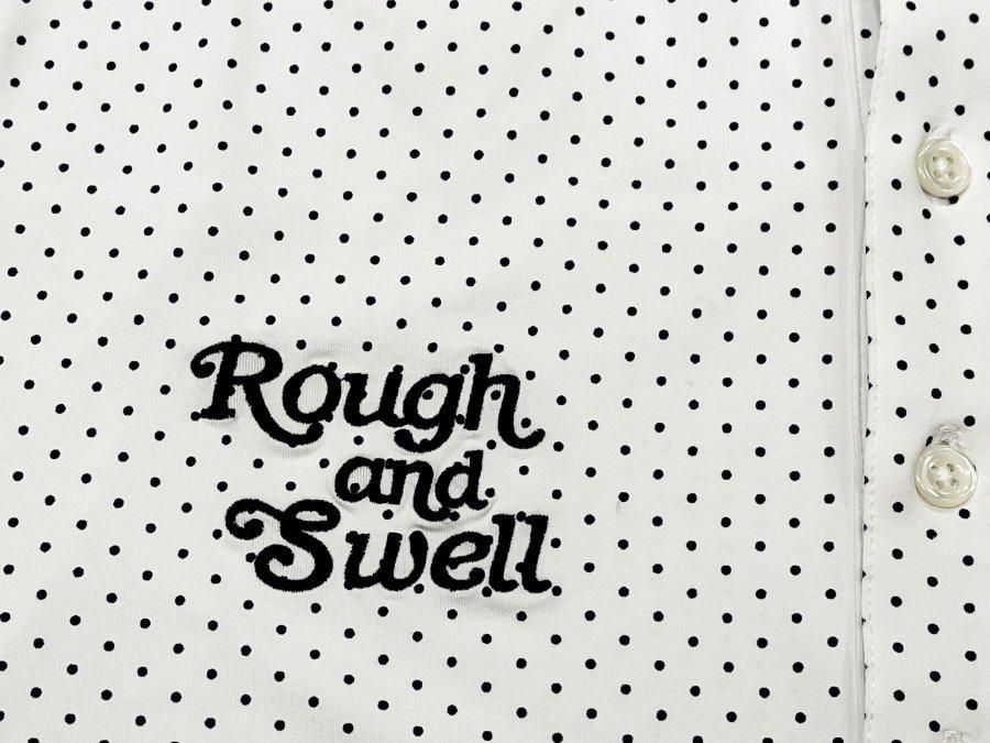 ラフアンドスウェル ポロシャツ 白 rough&swell G.D.C. DOTS