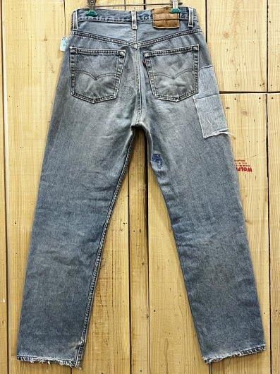 刺し子 リペアカスタム リーバイス501 古着 LEVIS501 90S MADE 刺し子 リペアカスタム リーバイス501 古着 LEVIS501 90S MADE