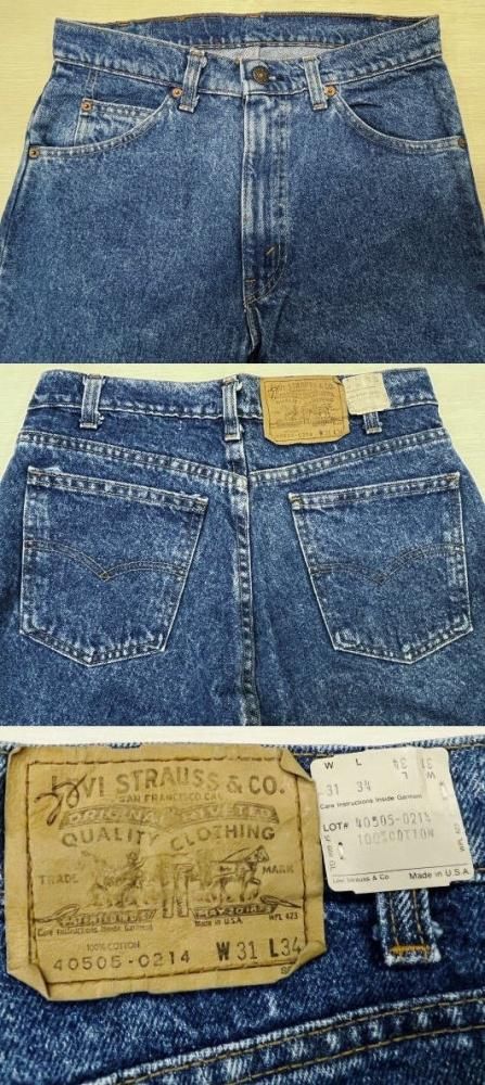 W36 極上 80s Levi's 505 ハチマル リーバイス USA製未使用 楽天市場】【中古】美品 リーバイス505 ハチマル 80S 古着 赤