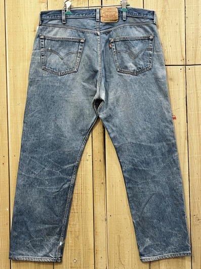 迫力超激ヒゲ リーバイス501 古着 酸化デニム 90S LEVIS501 MADE