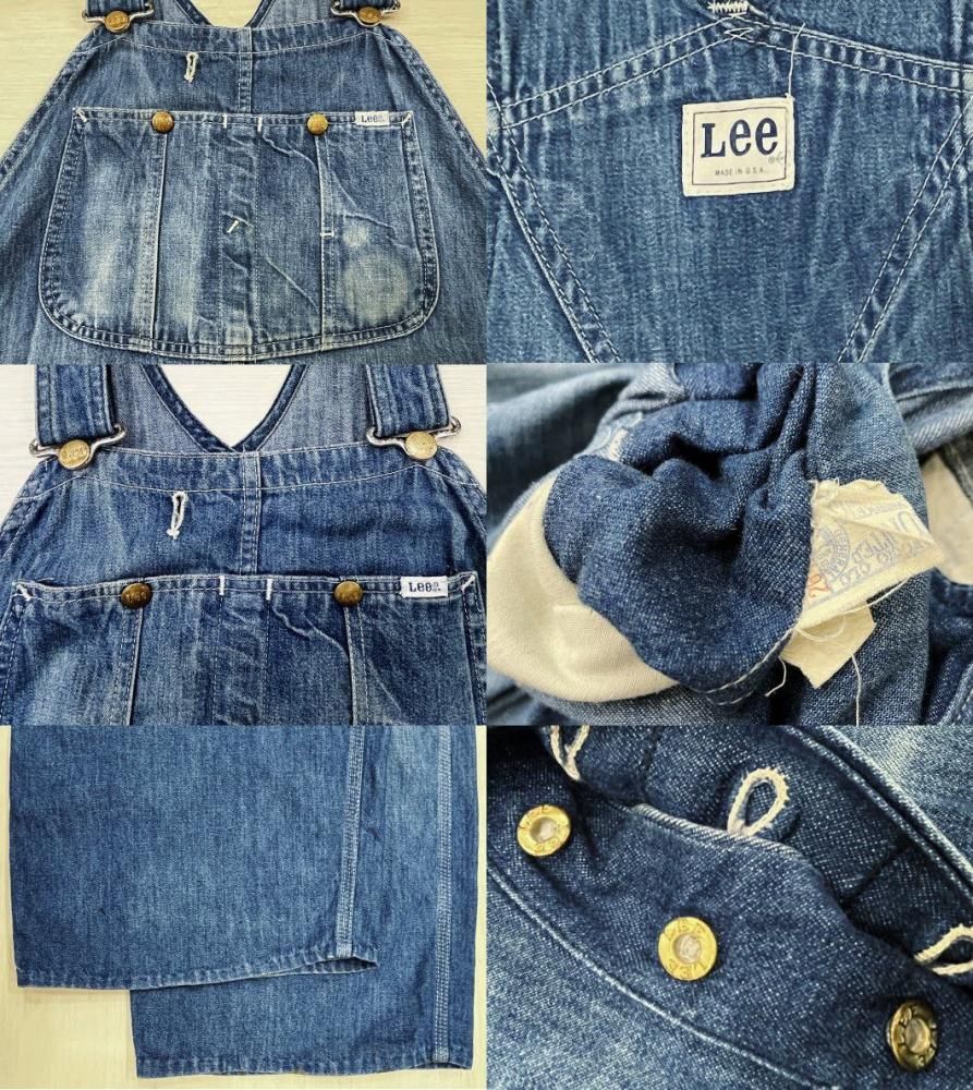 LEE JELT DENIM リーオーバーオール 古着 W44×L26 大きいサイズ LEE JELT DENIM リーオーバーオール 古着 W44×L26 大きいサイズ