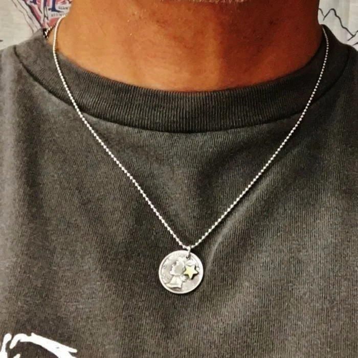 Button Works ボタンワークス シルバーコイン ネックレス Button Works ボタンワークス シルバーコイン ネックレス