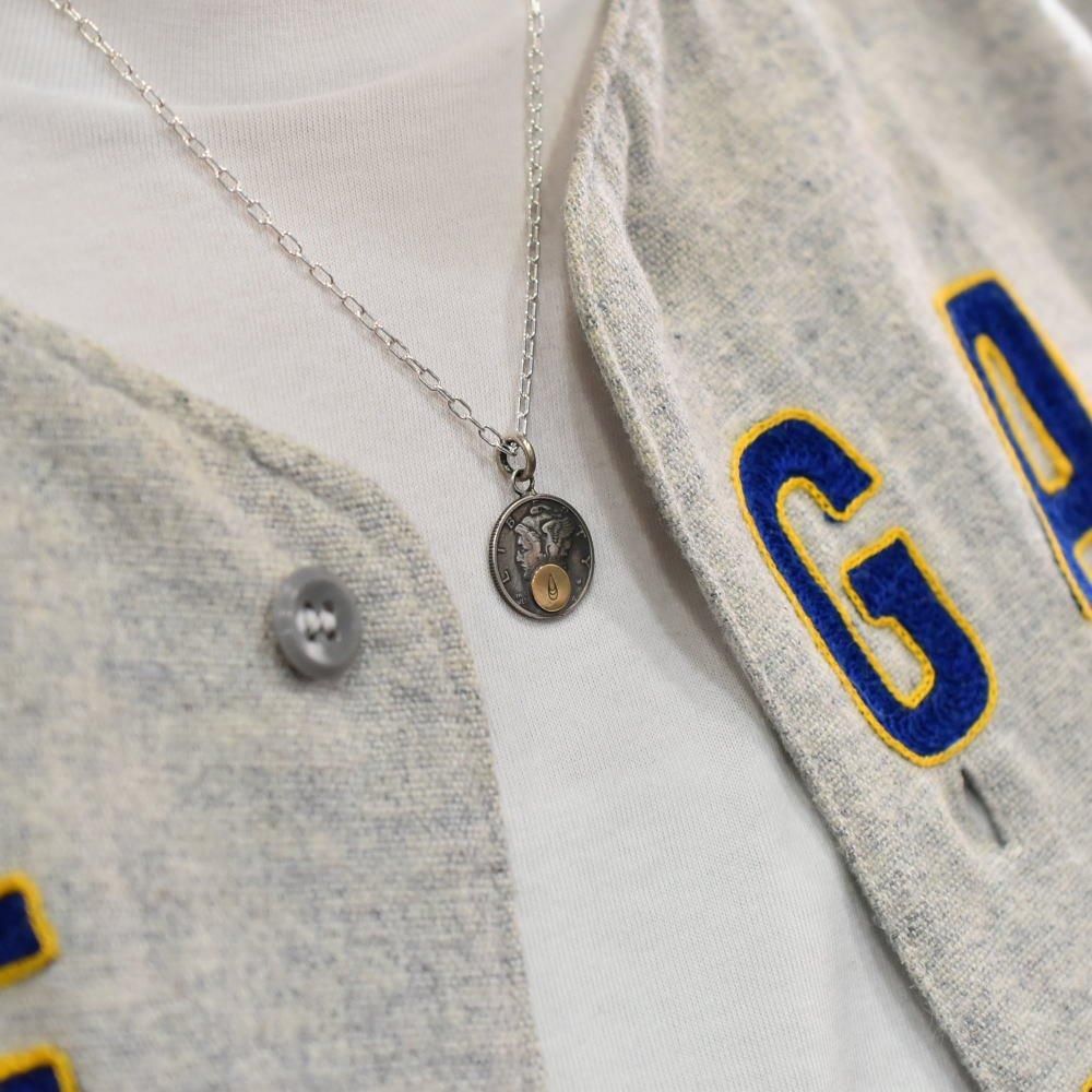 Button Works ボタンワークス シルバーコイン ネックレス