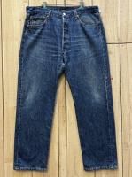 美品 超激ヒゲ リーバイス501 古着 縦落ち LEVIS501 ハチマル 80S MADE IN USA W37×L30 米国製