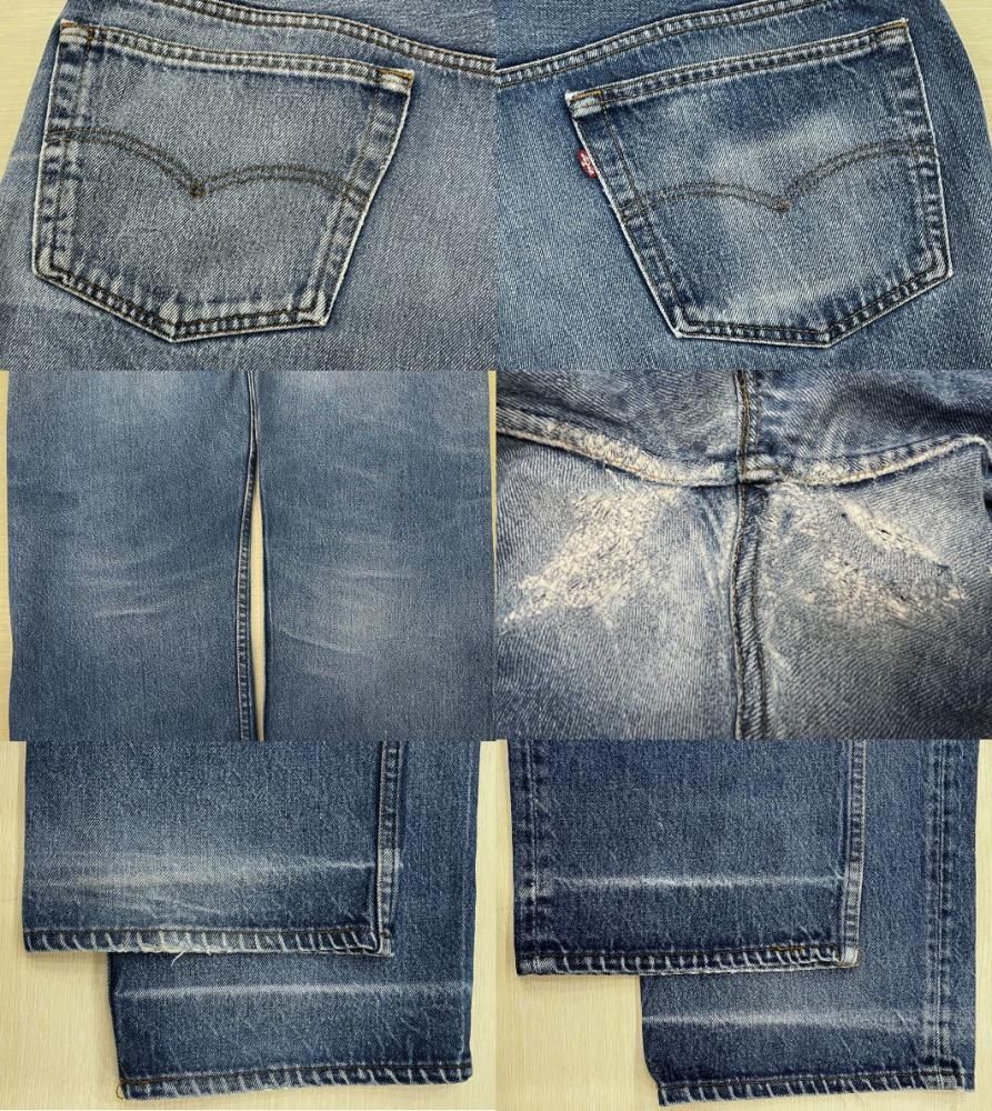 超激ヒゲ リーバイス501 古着 ハチマル 80S CAREスタンプパッチ 超激ヒゲ リーバイス501 古着 ハチマル 80S CAREスタンプパッチ