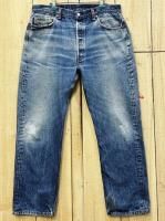 超激ヒゲ 酸化デニム リーバイス501 古着 LEVIS501 ハチマル 80S MADE IN USA W36×L30 米国製