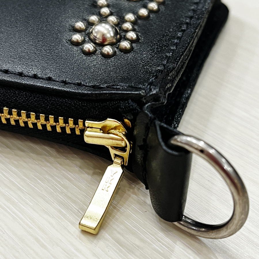 HTC財布 スタッズ カードケース コインウォレット HTC T-5 WALLET #D-STYLE STUDS STONE -  ウルフローブ/WOLFROBE online store