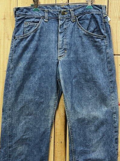 R*l様 人気 縦落ち◎ 米国 古着 lee デニム ジーンズ ワイド W38 美品 縦落ち 片耳 LEE200 古着 70S ストレート リー200