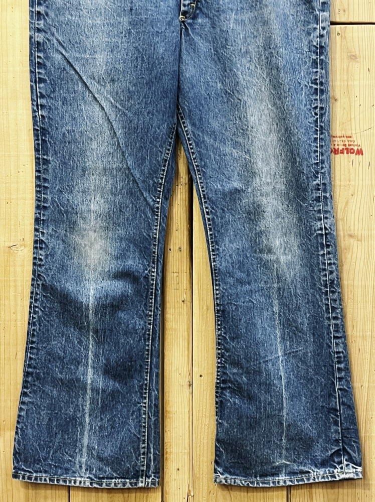 LEE リー 古着 ベルボトム 脇割りモデル 70S 大きいサイズ