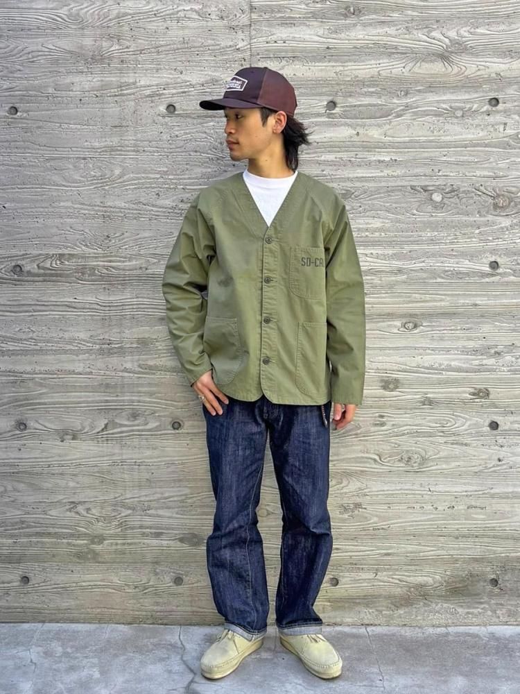 スタンダードカリフォルニア エンジニアジャケット オリーブ Standard