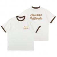 ɥե˥ ۥ磻ȡߥ֥饦 󥬡T Standard California US Cotton Script Logo Ringer T