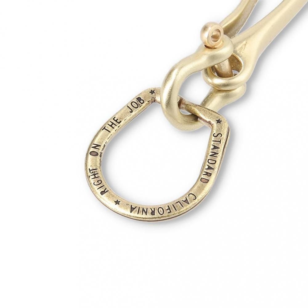 スタンダード カリフォルニア×ボタンワークス キーチェーン ブラス