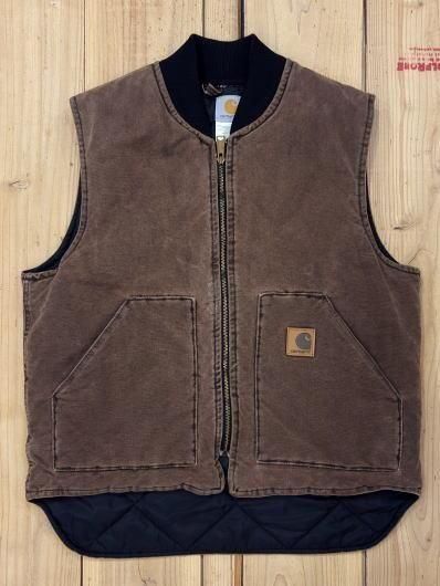 カーハート　ブラウンダックベスト　Lサイズ　ブラウンMADE IN USA 楽天市場】カーハート Carhartt ベスト ダックベスト 裏地