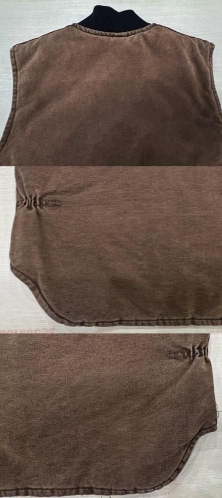 美品 Carhartt カーハート ダック ワークベスト 古着 L ブラウン