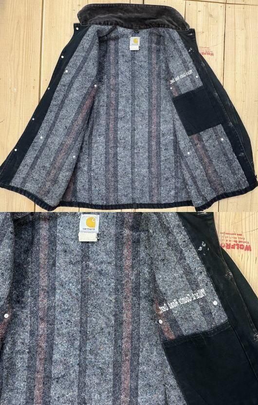 Carhartt カーハート ブラック カバーオールジャケット ライナー