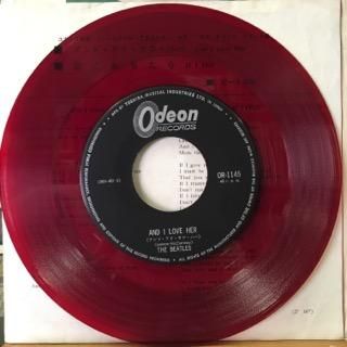 【7inch】ビートルズ - ひとりぼっちのあいつ / 消えた恋　オデオン赤盤 赤盤 ビートルズ/ひとりぼっちのあいつ/消えた恋 EP