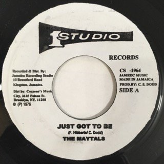 THE MAYTALS/JUST GOT TO BE