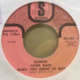 GAMITH/COME BACK WHEN YOU GROW UP BOY