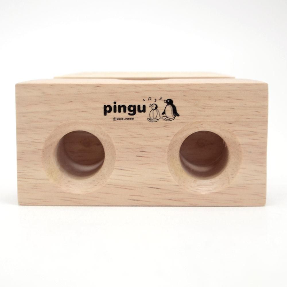 ウッドスピーカースマホスタンド PG - ピングーグッズ公式 ウッドスピーカースマホスタンド PG - ピングーグッズ公式