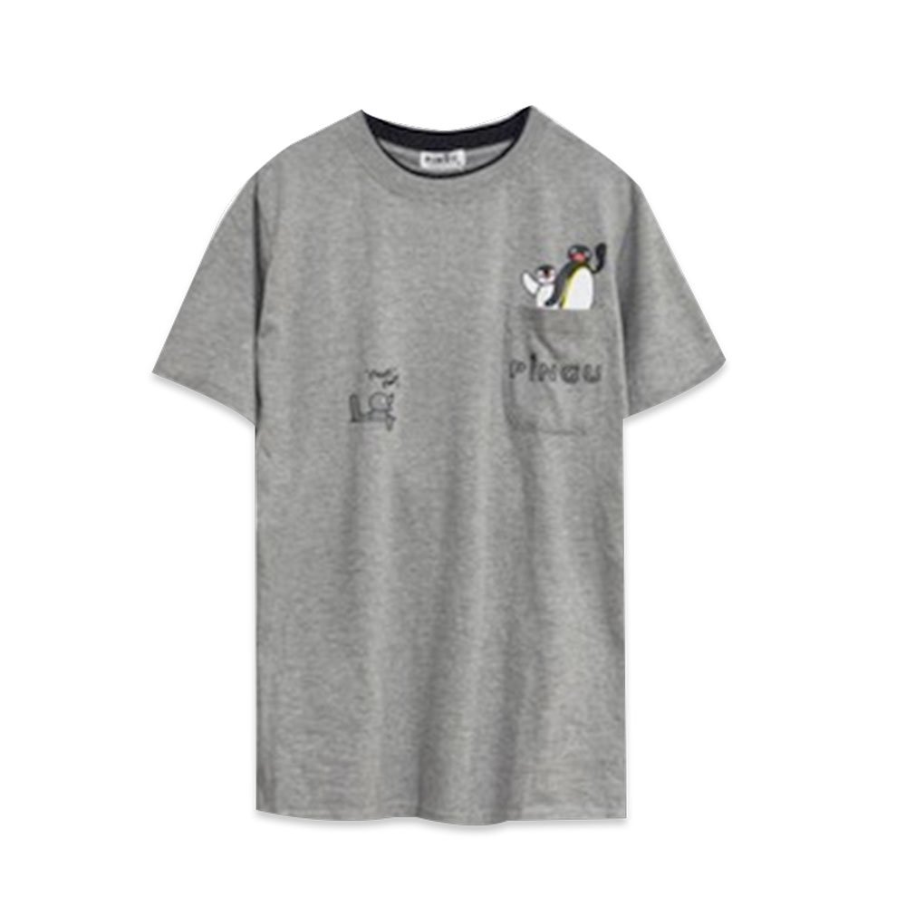 天竺 ポケット付半袖tシャツ グレー L Pg11 506 Pg ピングーグッズ公式オンラインストア