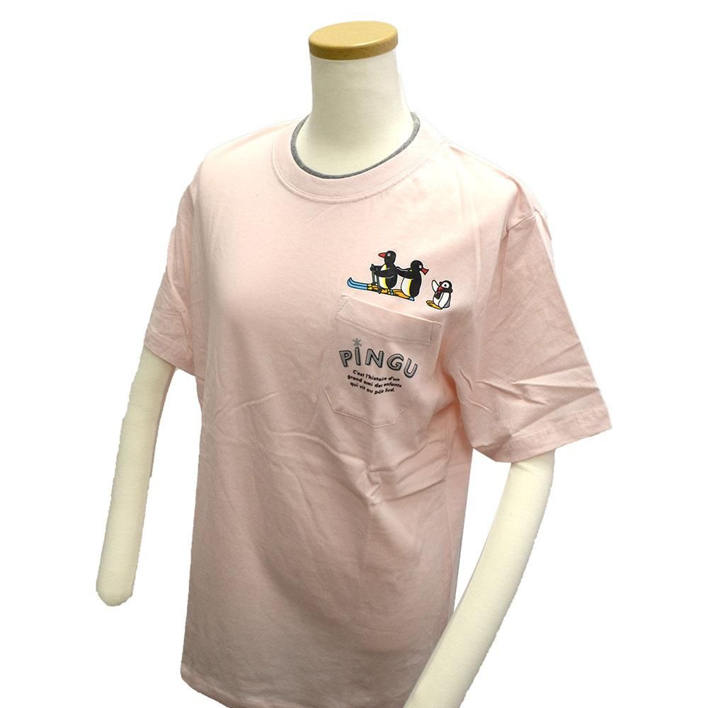 試着のみタグ付きHERMES ピンク 半袖 Tシャツ ポケット付き