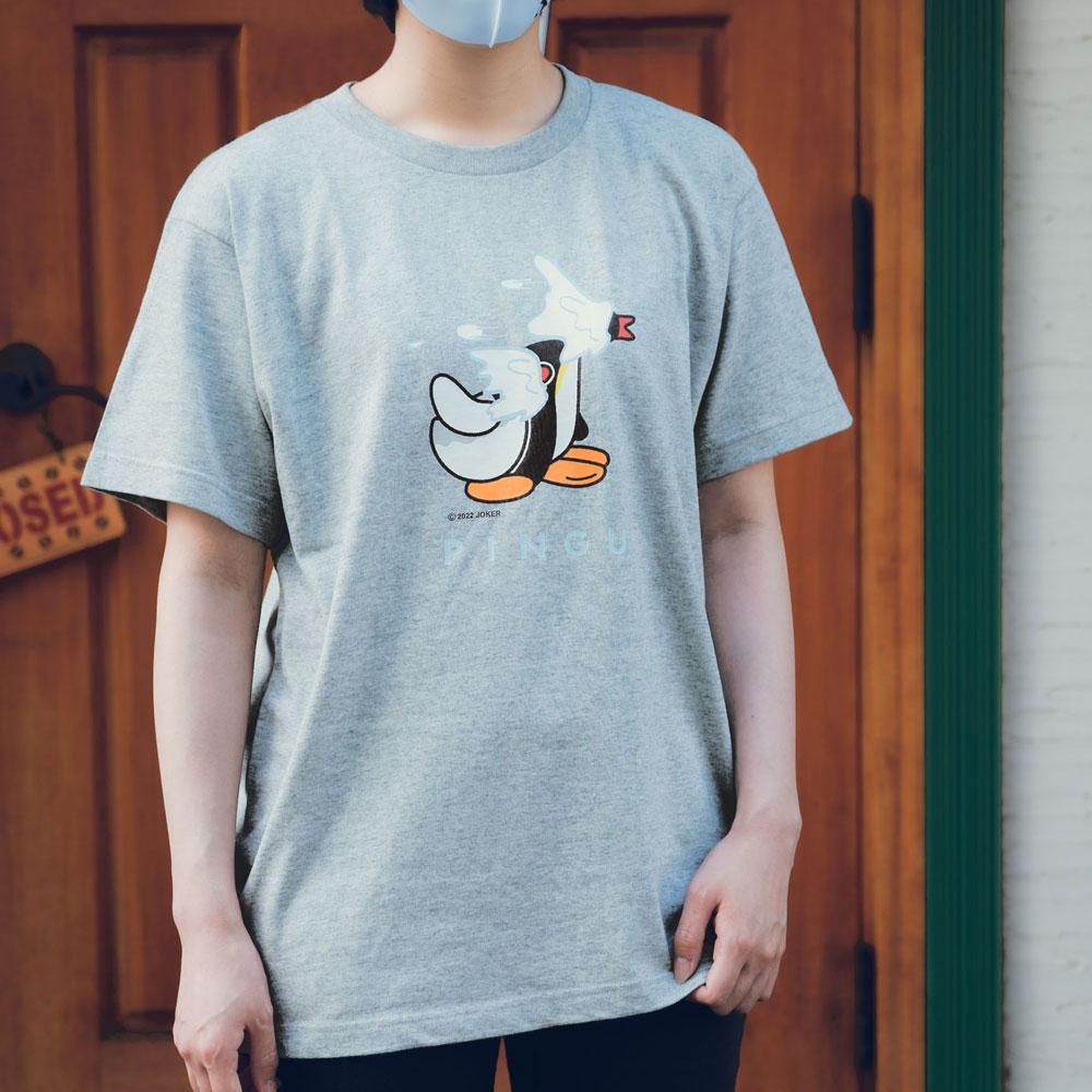 Tシャツ（雪玉）杢グレー S PG - ピングーグッズ公式オンライン
