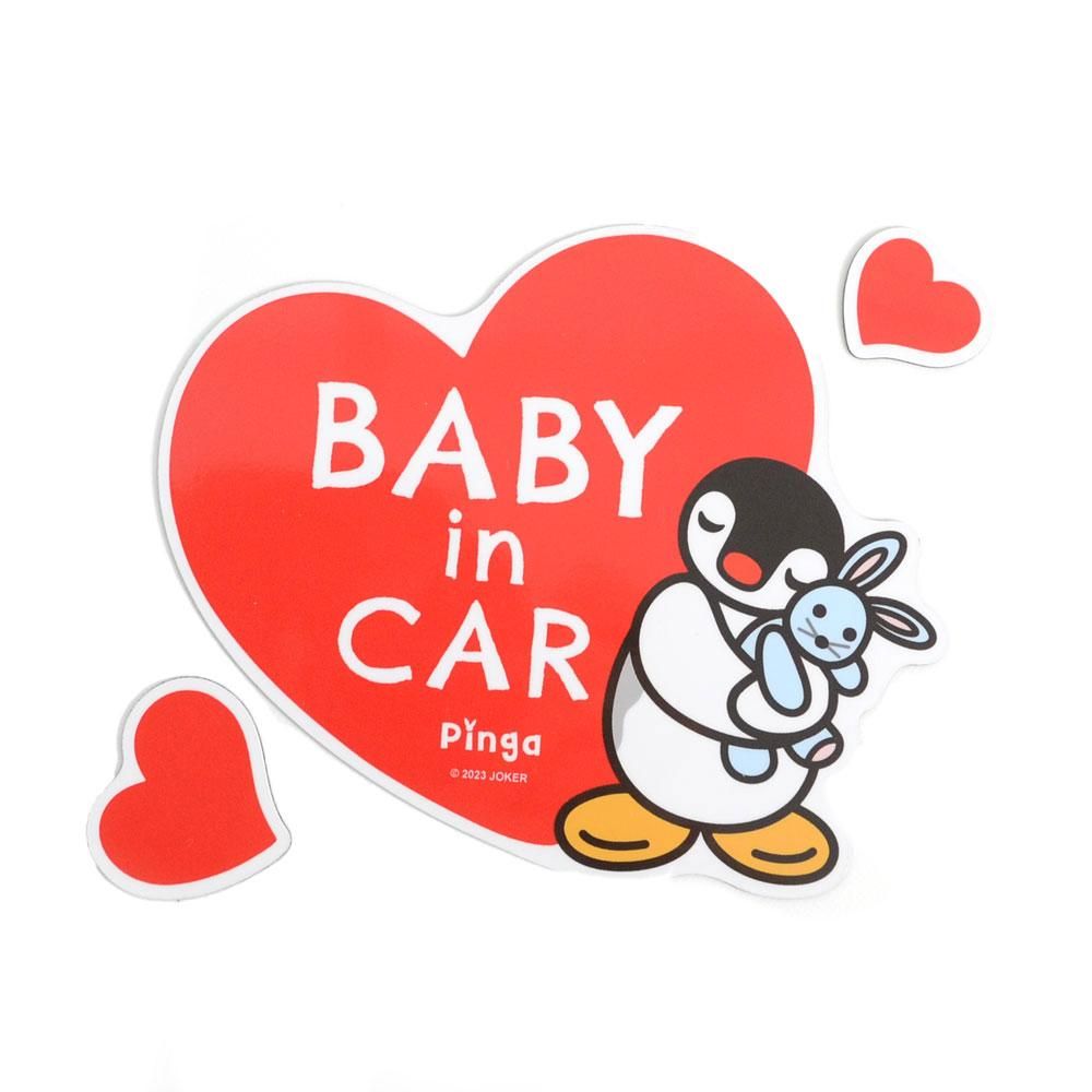 カーマグネット BABY IN CAR (ピンガ) KPI00025-1 PG カーマグネット BABY IN CAR (ピンガ) KPI00025-1 PG