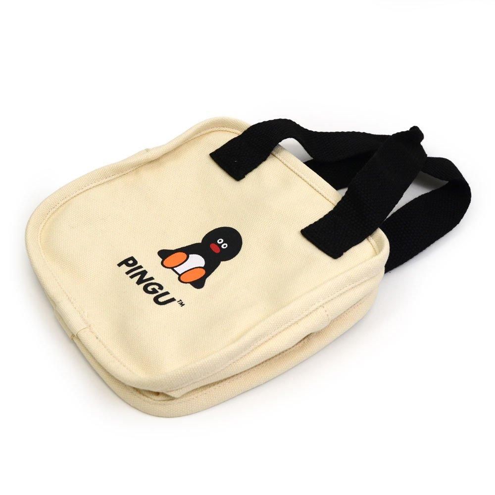 PINGU×松本セイジ スクエアミニランチバッグ (アイボリー PINGU×松本セイジ スクエアミニランチバッグ (アイボリー