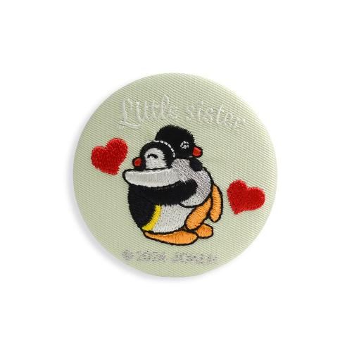 ししゅう缶バッジ （ブルー） PGCB002 PG - ピングーグッズ公式