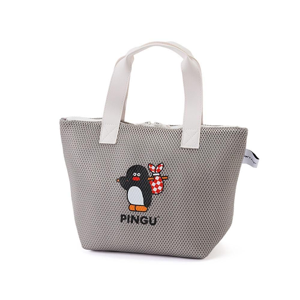 PINGU×松本セイジ】メッシュ保冷トート （グレー）M PG