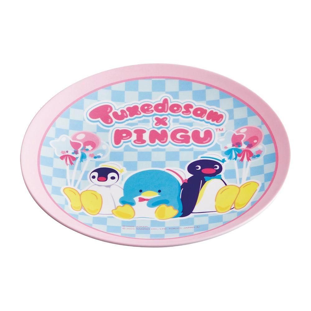 ピングー <img class='new_mark_img1' src='https://img.shop-pro.jp/img/new/icons11.gif' style='border:none;display:inline;margin:0px;padding:0px;width:auto;' />【タキシードサム×ピングー 】薄肉メラミンプレート MPL20P PG