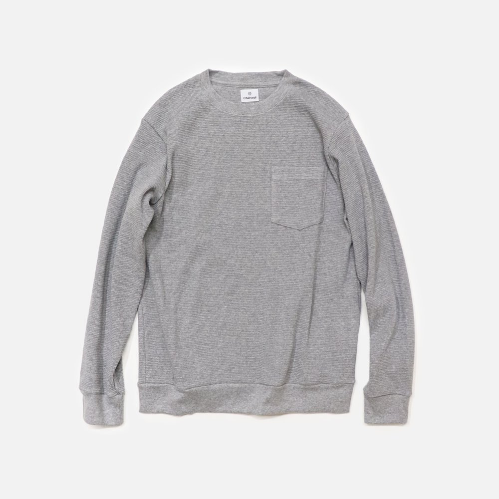 ORIGINAL Charcoalʥꥸʥ 㥳 Waffle Crew L/S