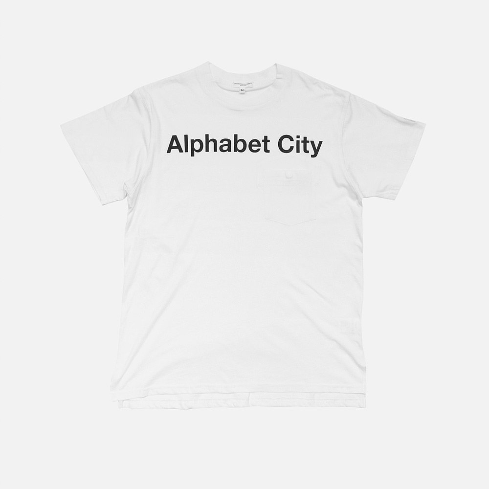 ENGINEERED GARMENTSʥ󥸥˥ ġ  Alphabet City Print T