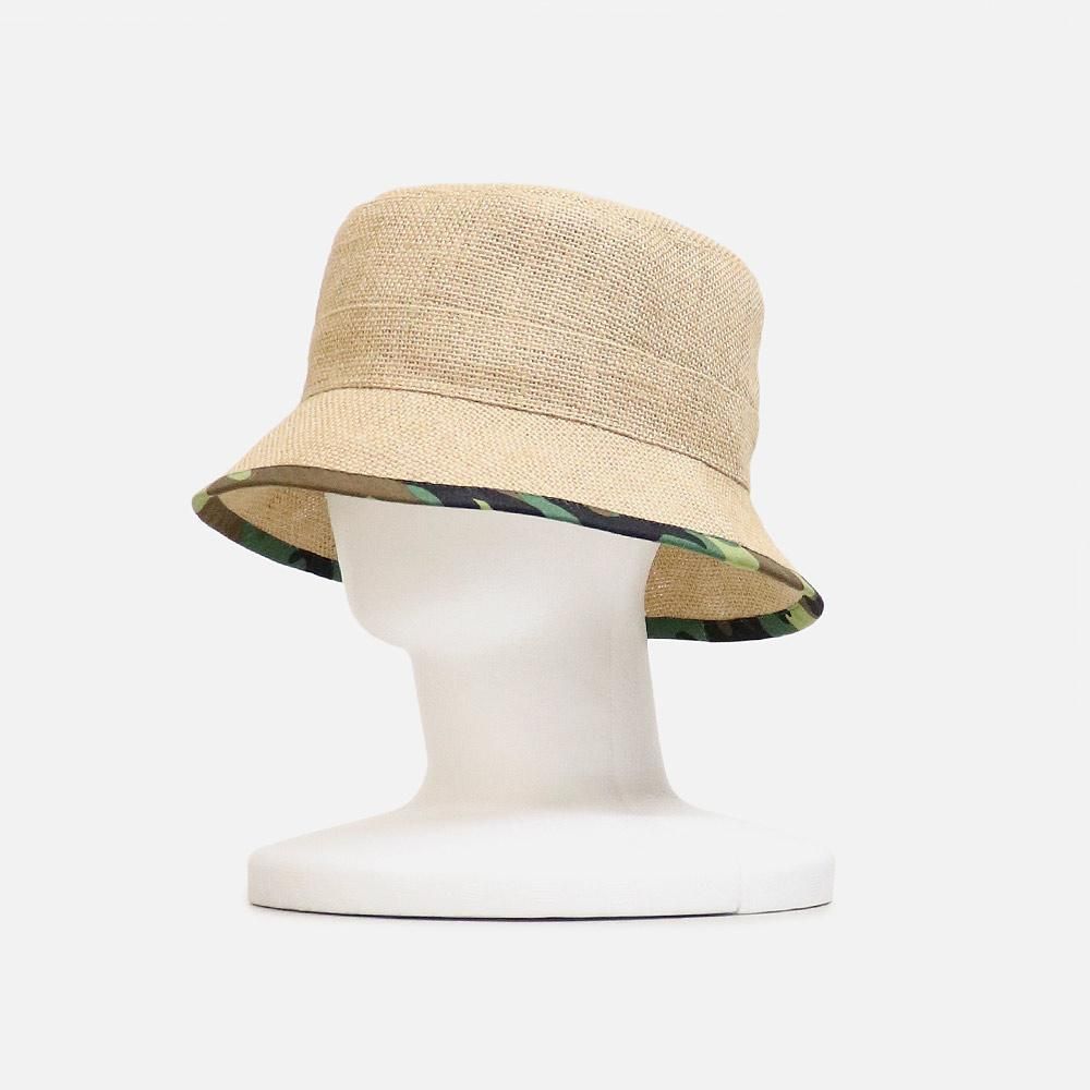 TSUYUMI Jute x Camo Bucket Hat, SALEBRANDS, TSUYUMI, NO.19-33-2-001