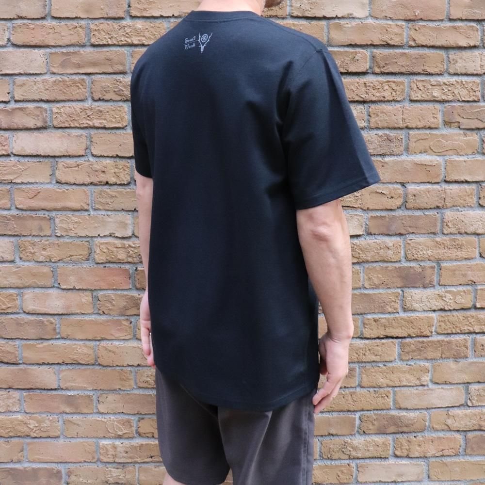 South2 West8ʥ2 8 CHARCOAL Print S/S, South2 West8, T-Shirt, SweatS/S, NO.20-03-1-021