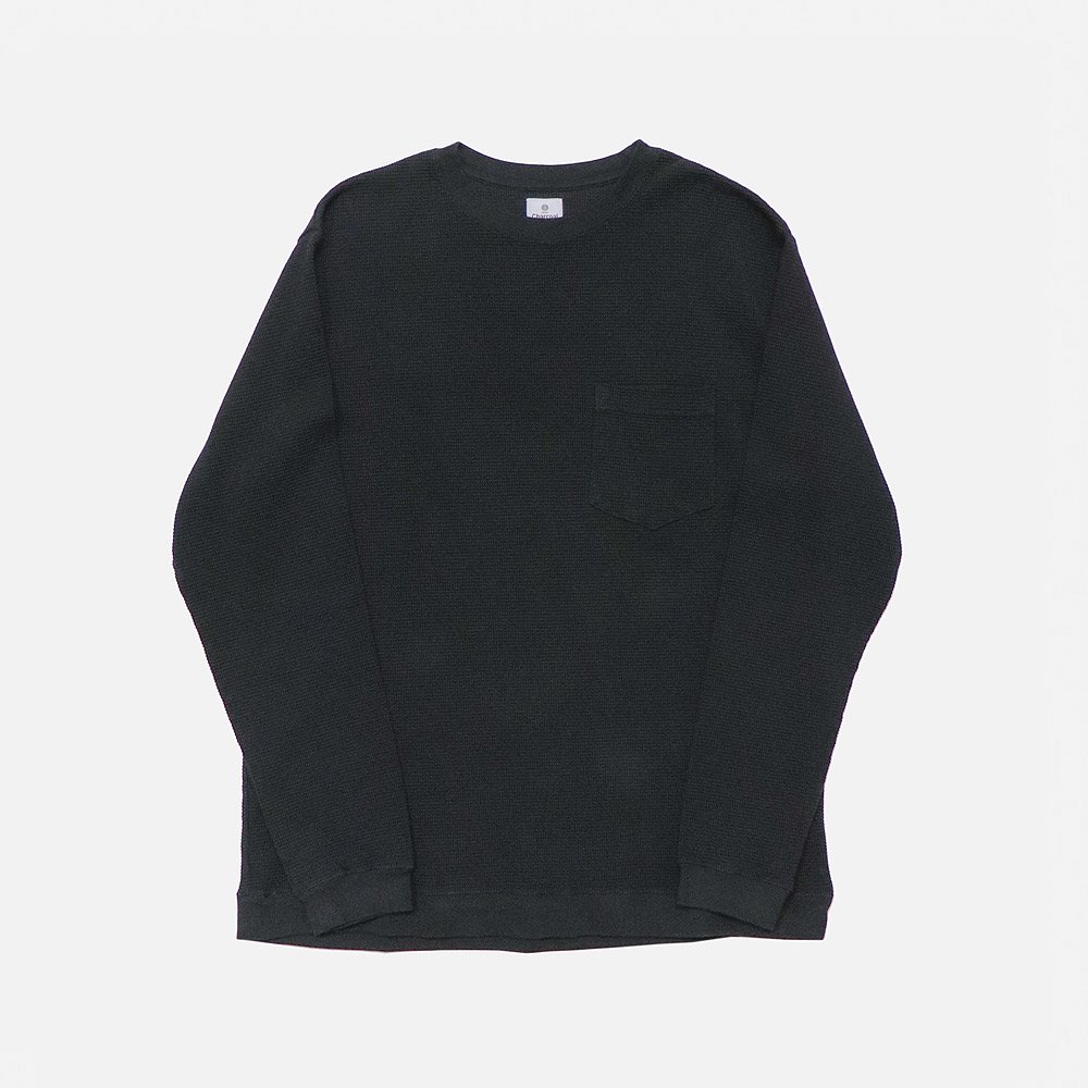 ORIGINAL Charcoalʥꥸʥ 㥳 Waffle Crew L/S 2, SALEBRANDS, ORIGINAL Charcoal, NO.20-01-1-058