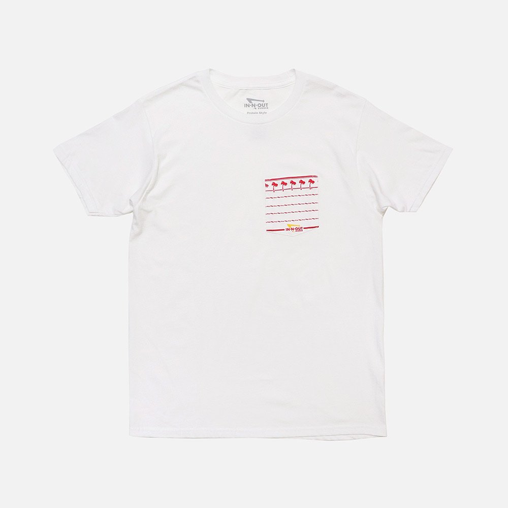 IN-N-OUT Burger ʥ󡦥ɡȡС White Pocket Tee