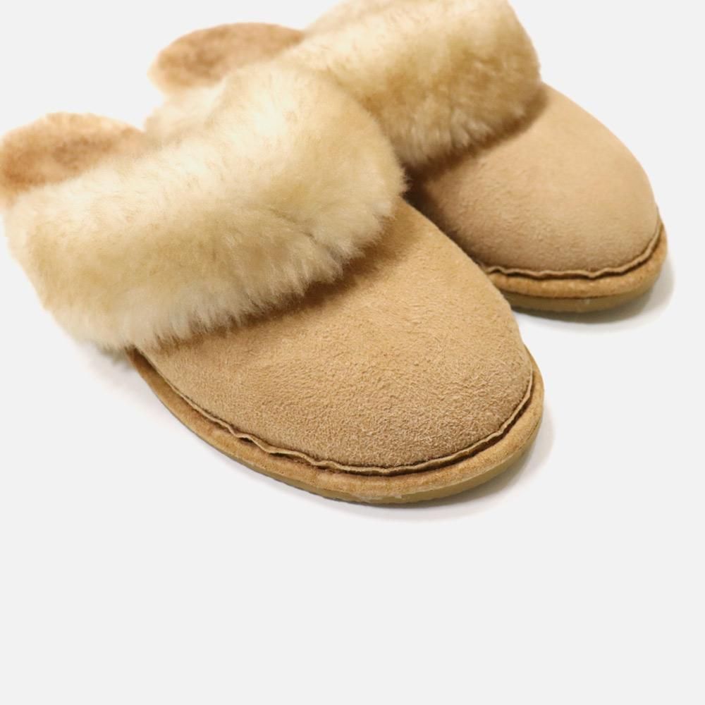 USA Hand Made Mouton Slippers, ORIGINAL Charcoal, Socks, NO.20-11-4-001