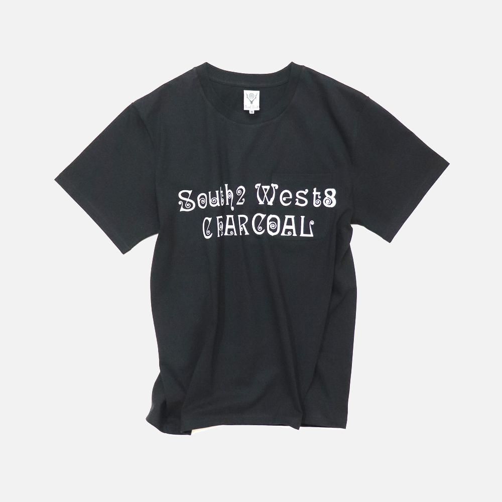 South2 West8〉別注 S2W8 & Charcoal Print T S/S - Charcoal TOKYO