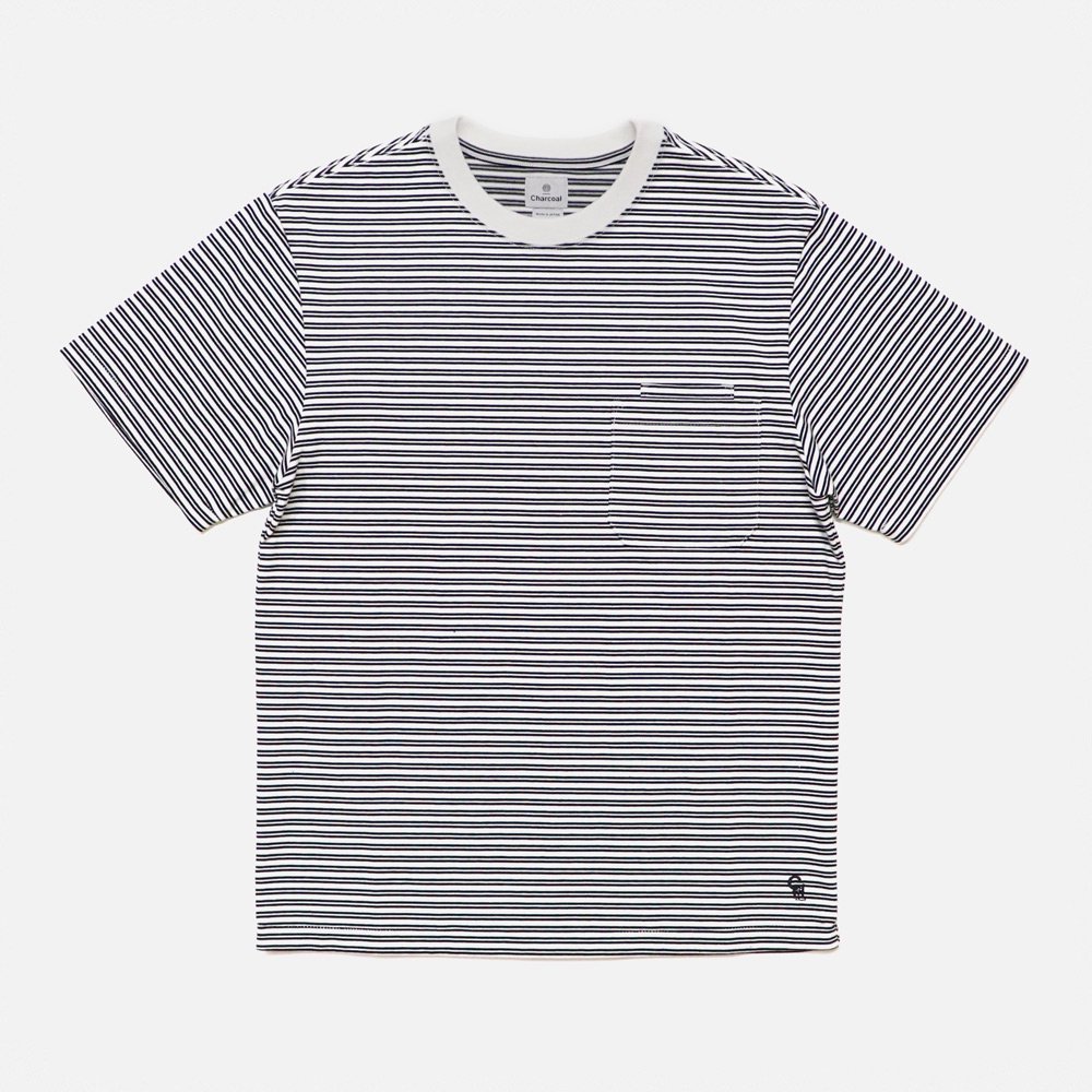 ORIGINAL Charcoalʥꥸʥ 㥳 Mono Border WP6 S/S, ORIGINAL Charcoal, T-Shirt, SweatS/S, NO.22-01-1-009