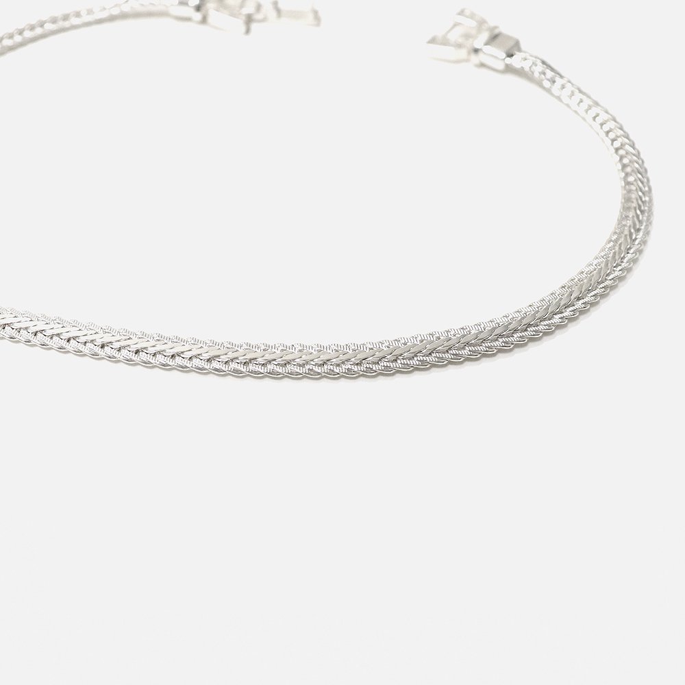 ORIGINAL Charcoalʥꥸʥ 㥳 OCTA W Chain bracelet, ORIGINAL Charcoal, TreasureOthers, NO.22-21-3-001