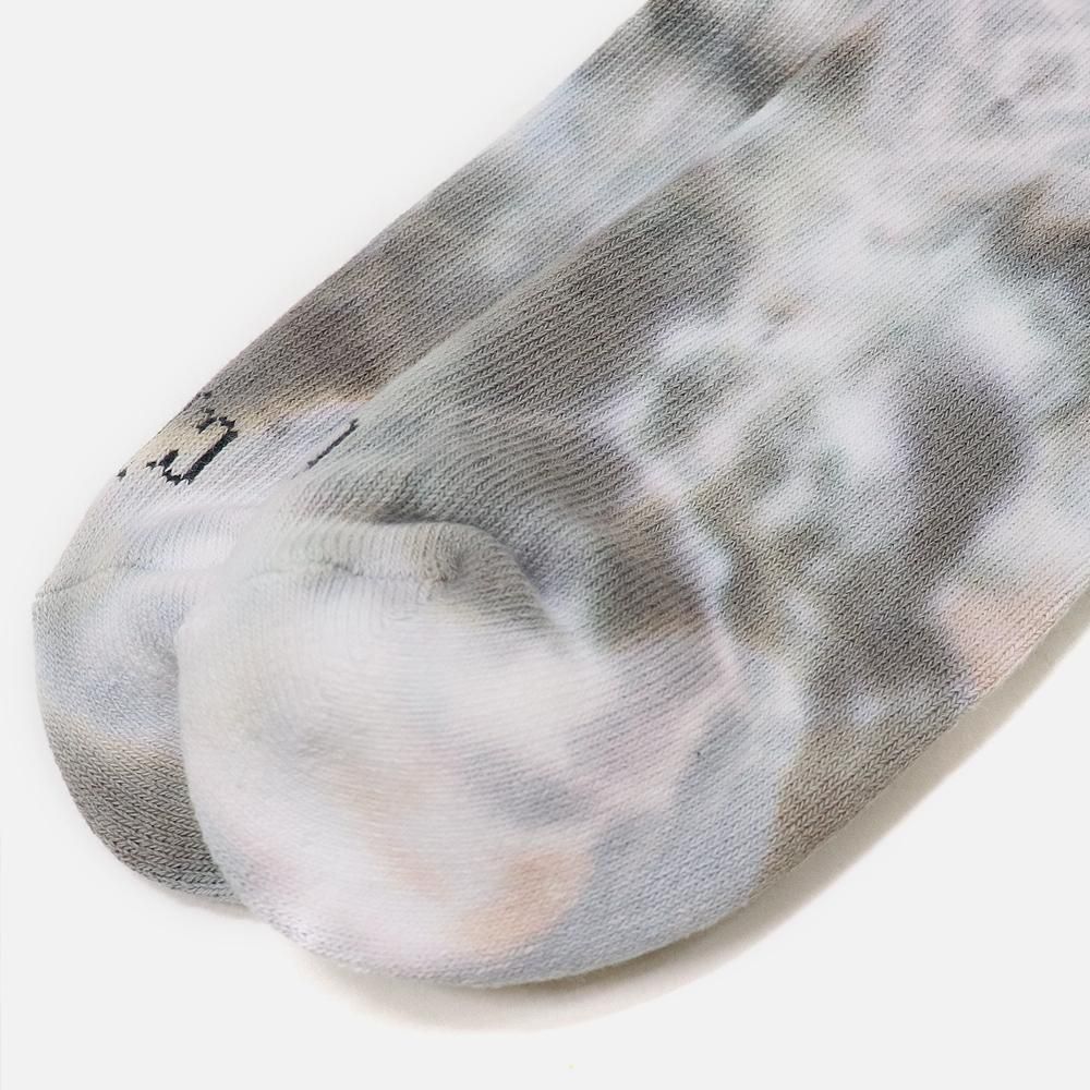 ORIGINAL Charcoalʥꥸʥ 㥳 Pile Tie-Dye Anklet, ORIGINAL Charcoal, Socks, NO.22-22-4-004