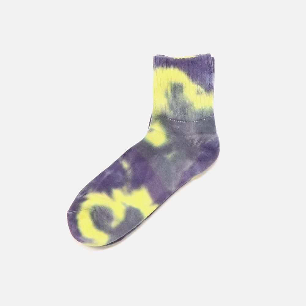 ORIGINAL Charcoalʥꥸʥ 㥳 Pile Tie-Dye Anklet, ORIGINAL Charcoal, Socks, NO.22-22-4-004